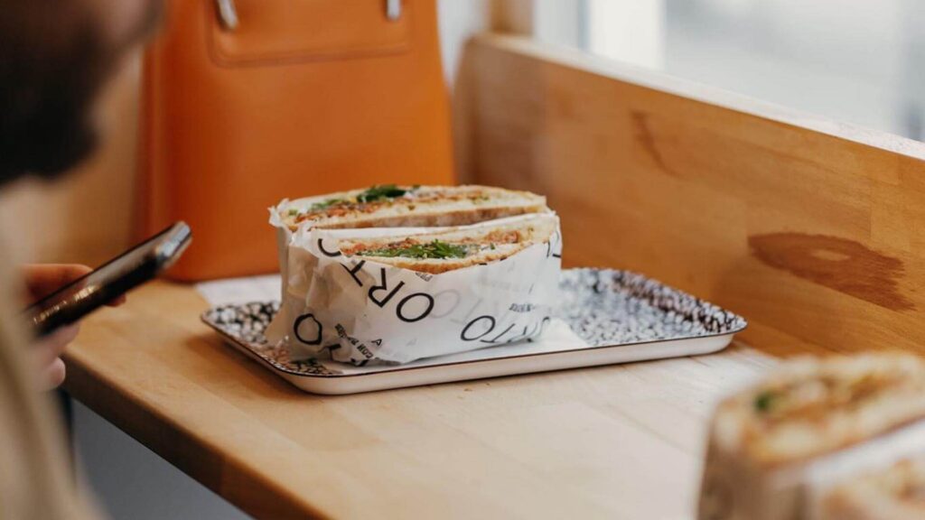 Orto restaurant sandwich